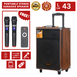 8" PORTABLE STEREO KARAOKE SPEAKER 6000W B-Q8