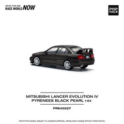 POP RACE MODEL 1/64 MITSUBISHI LANCER EVO 4 - PEARL BLACK