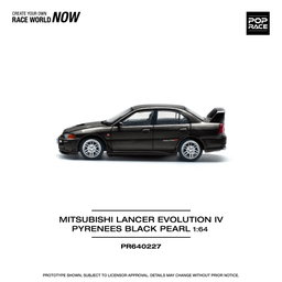 POP RACE MODEL 1/64 MITSUBISHI LANCER EVO 4 - PEARL BLACK