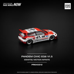 POP RACE MODEL 1/64 PANDEM CIVIC EG6 v1.5 IDEMITSU MOTION INFINITE