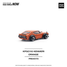 POP RACE MODEL 1/64 SKYLINE GT-R V8 DRIFT (KENMERI) - ORANGE