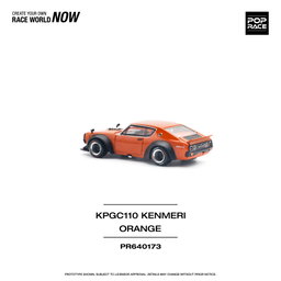 POP RACE MODEL 1/64 SKYLINE GT-R V8 DRIFT (KENMERI) - ORANGE