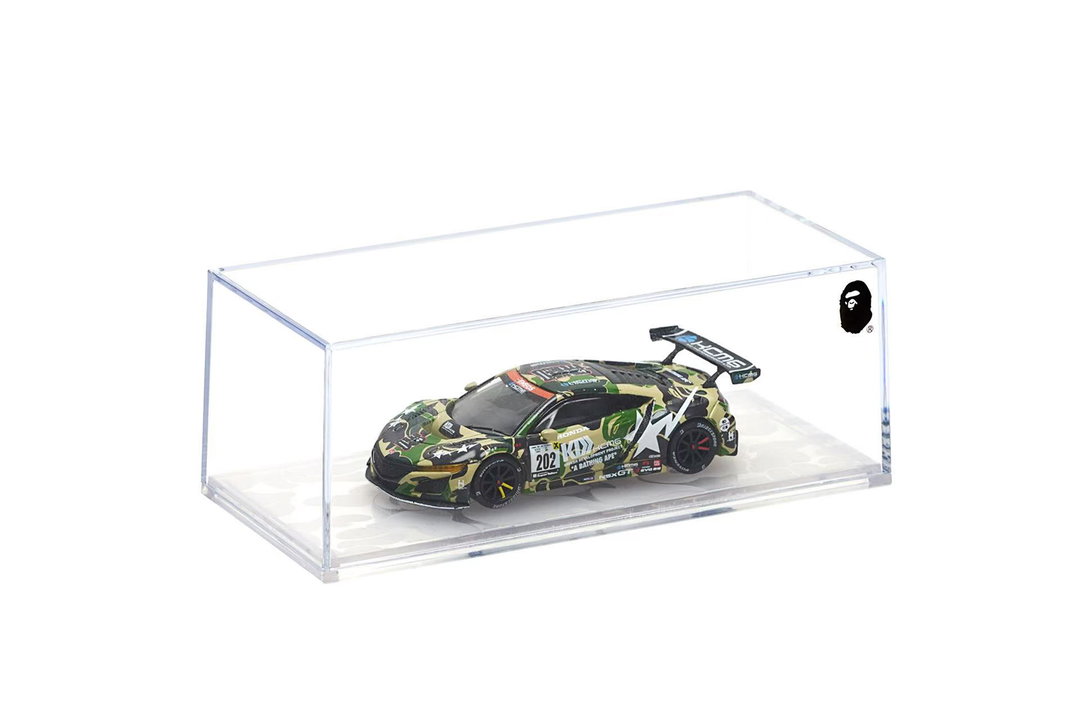 POP RACE MODEL 1/64 HONDA NSX GT3 EVO22 KCMG BATHING APE