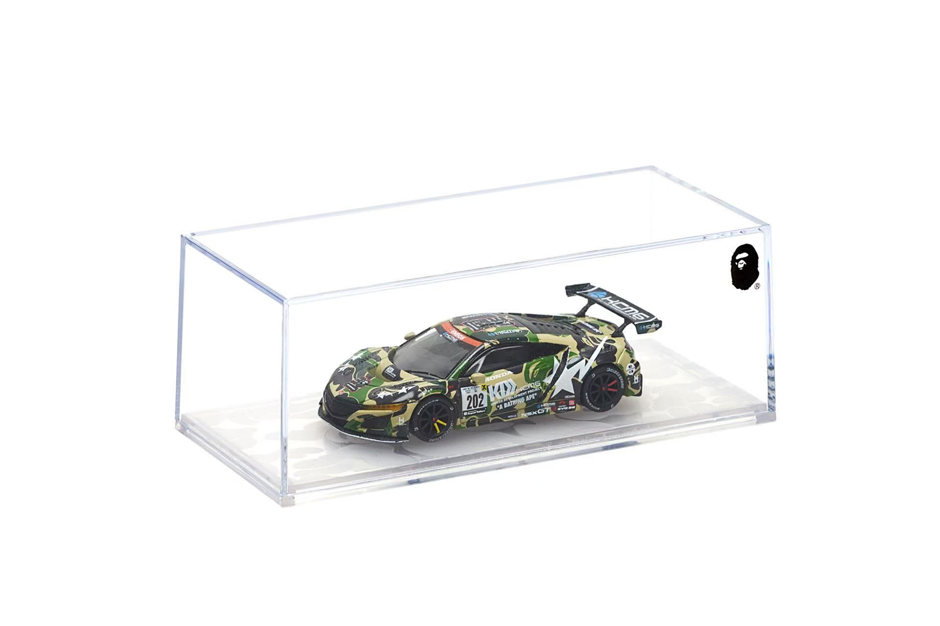 POP RACE MODEL 1/64 HONDA NSX GT3 EVO22 KCMG BATHING APE
