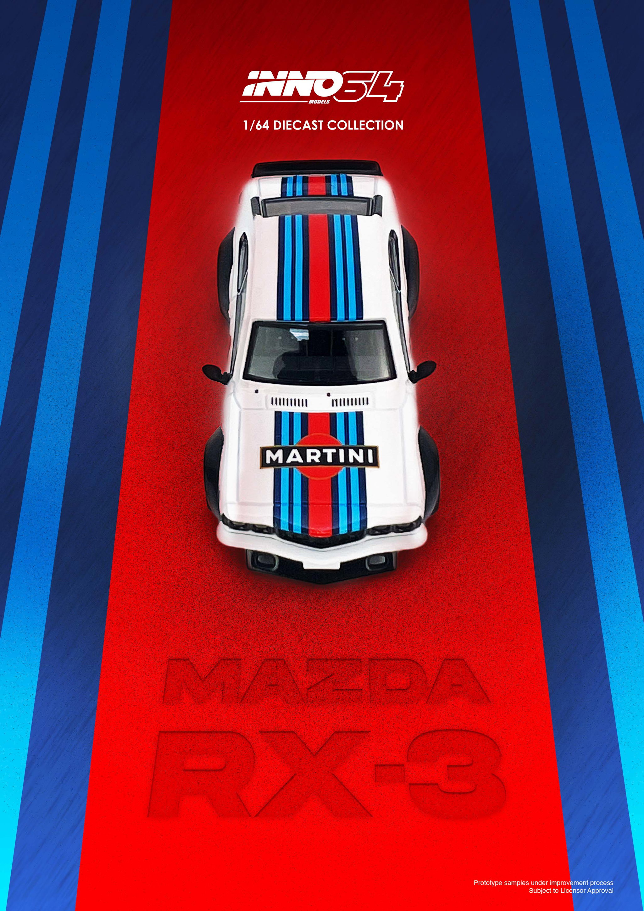 INNO MODEL 1/64 MAZDA SAVANNA RX3 "MARTINI RACING" Livery_1