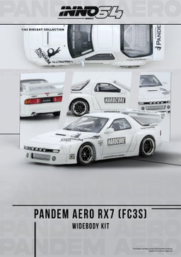 INNO MODEL 1/64 MAZDA RX7 (FC3S) "PANDEM AERO" Widebody Kit