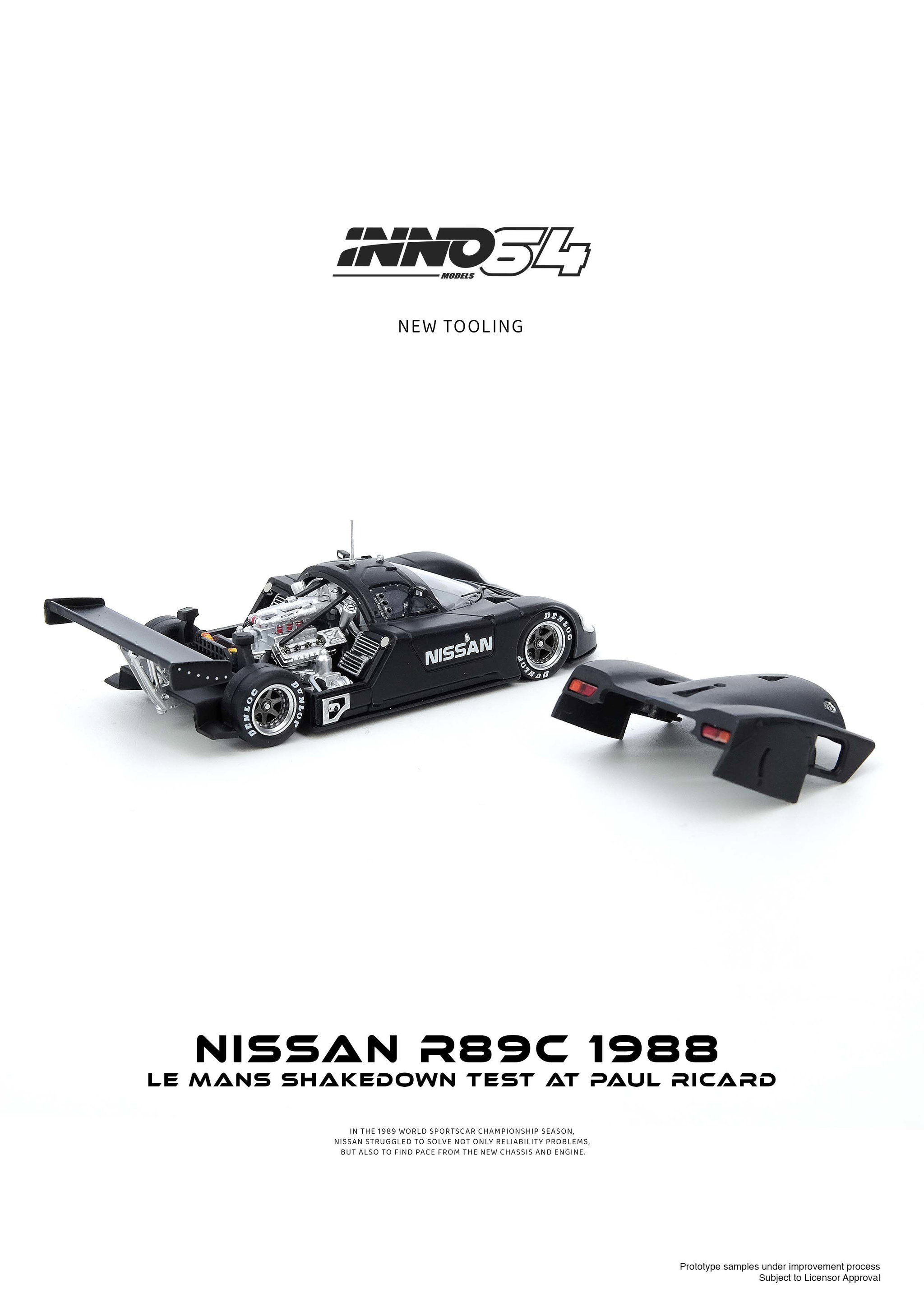 INNO MODEL 1/64 NISSAN R89C LE MANS SHAKEDOWN TEST AT PAUL RICARD 1988_6