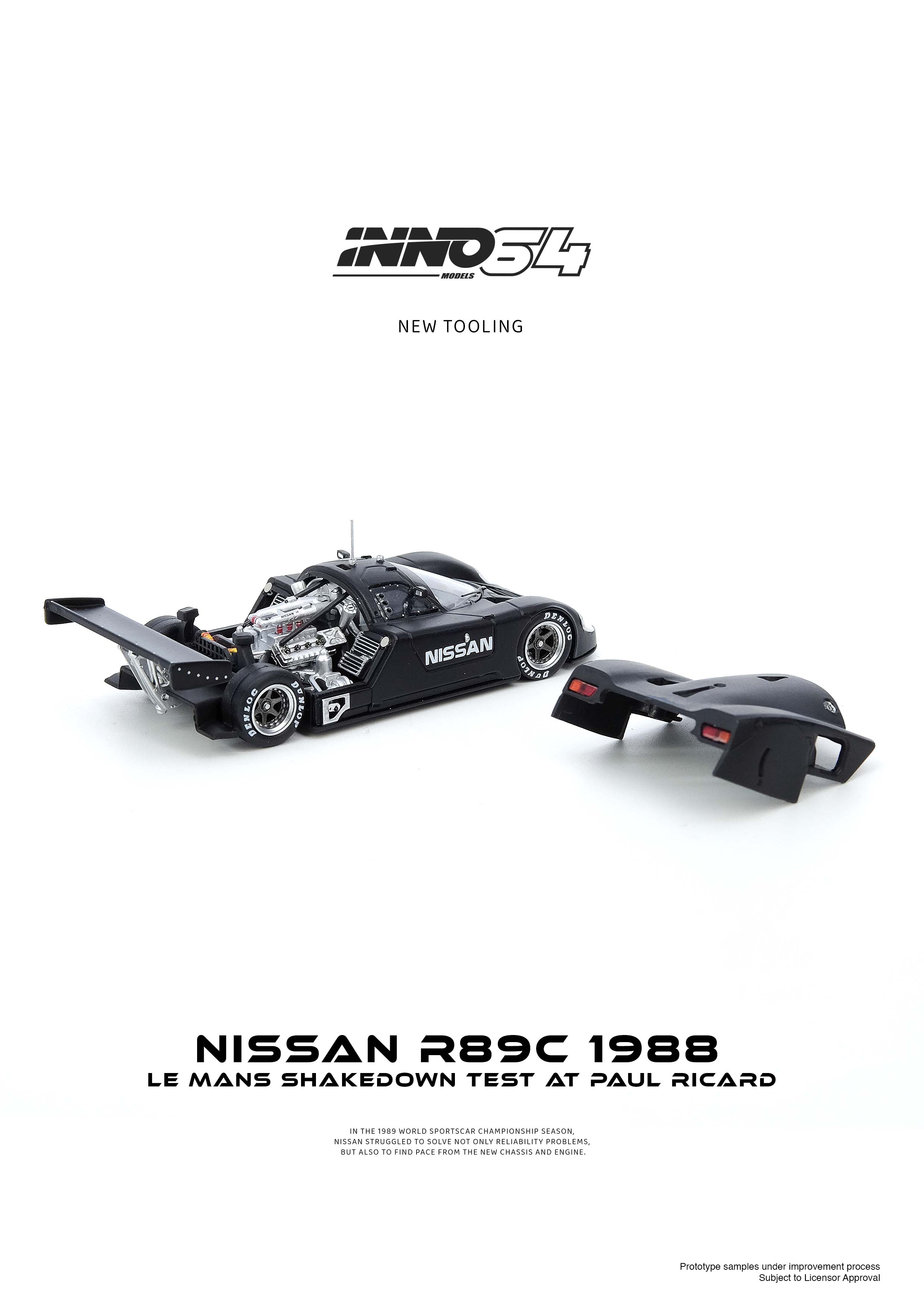 INNO MODEL 1/64 NISSAN R89C LE MANS SHAKEDOWN TEST AT PAUL RICARD 1988_6