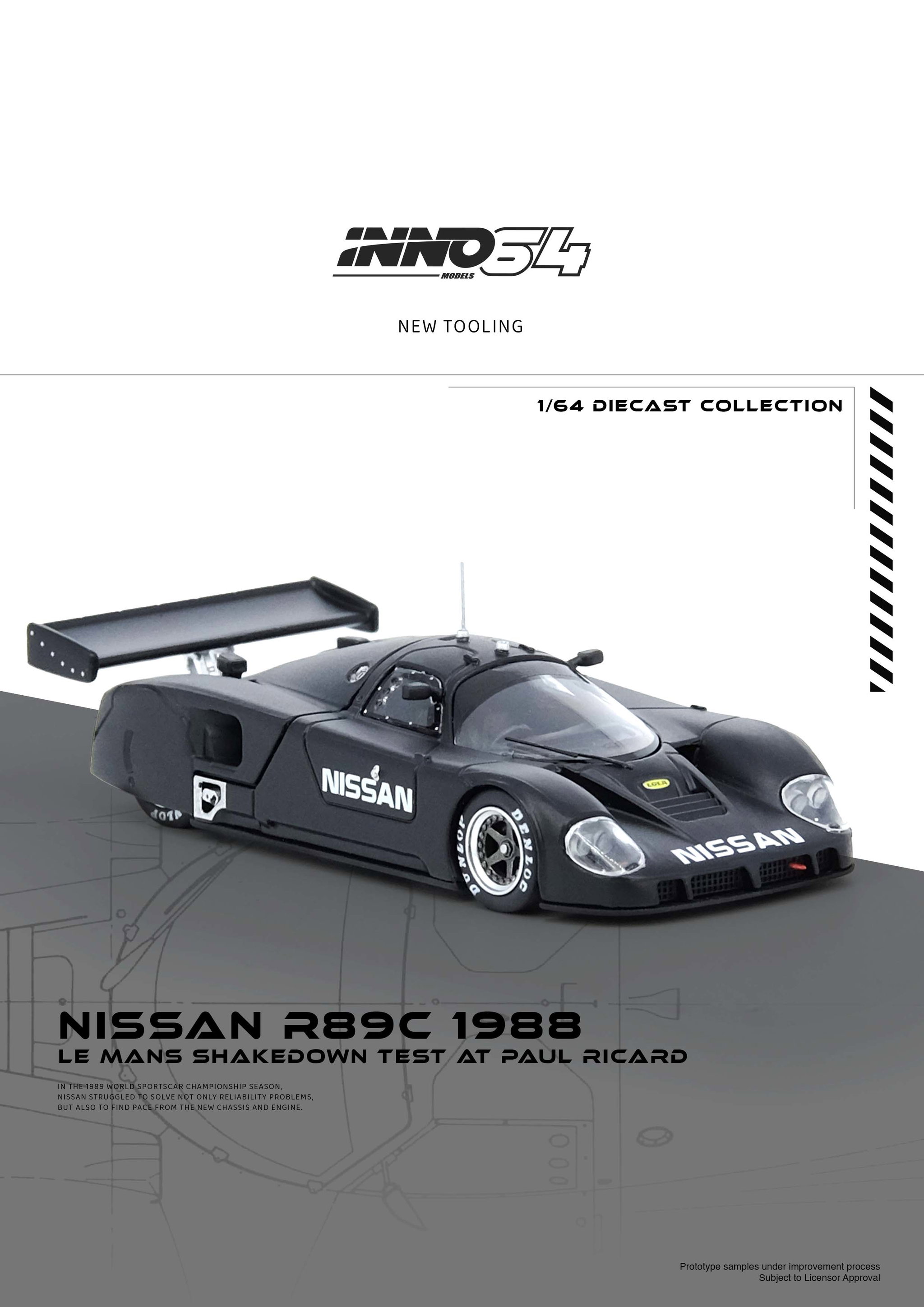 INNO MODEL 1/64 NISSAN R89C LE MANS SHAKEDOWN TEST AT PAUL RICARD 1988_0