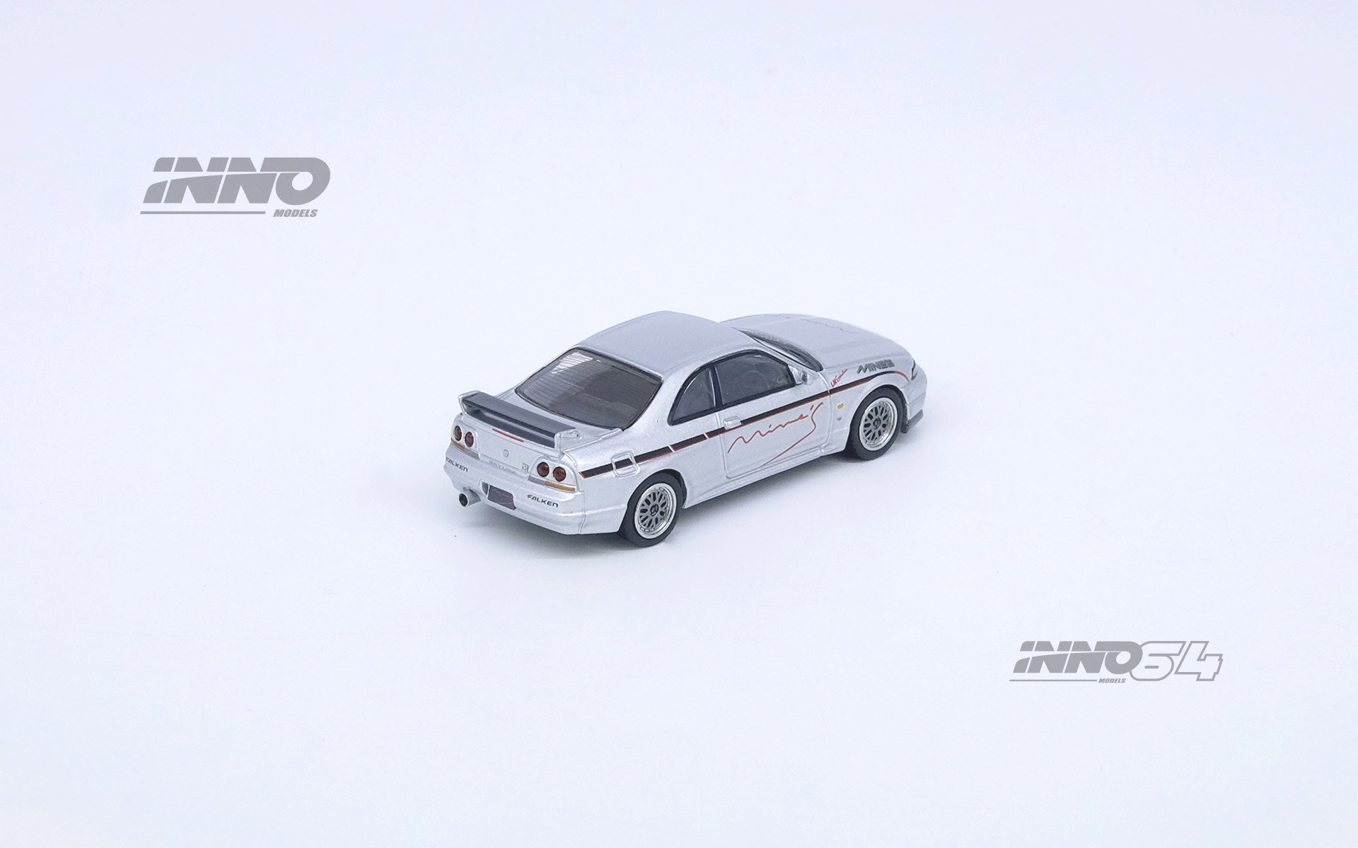 INNO MODEL 1/64 NISSAN SKYLINE GR-R (R33) "Tuned by Mine's" Silver_3