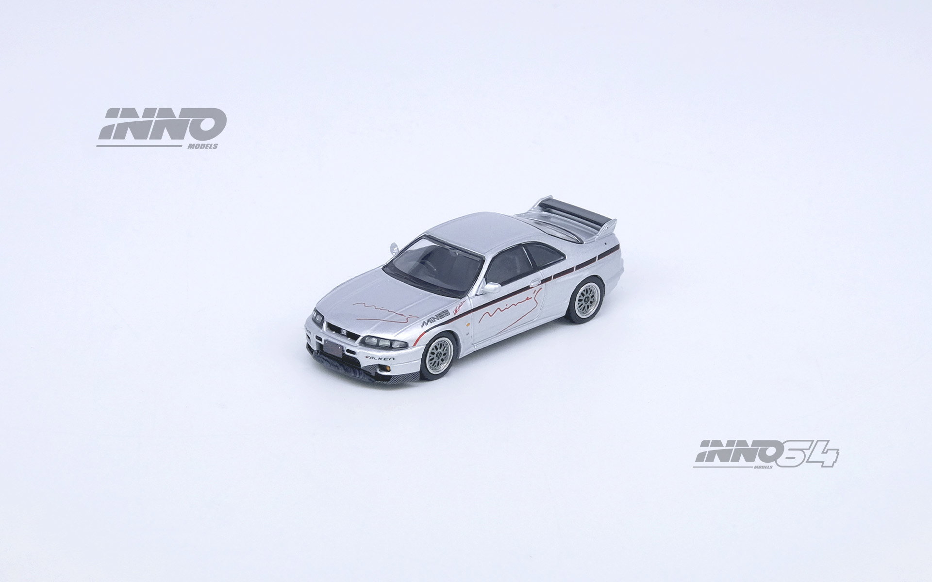 INNO MODEL 1/64 NISSAN SKYLINE GR-R (R33) "Tuned by Mine's" Silver_2
