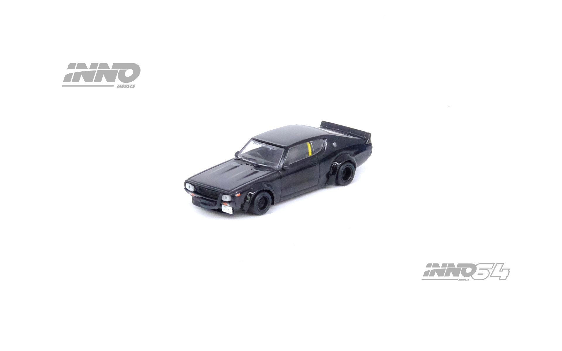 INNO MODEL 1/64 NISSAN SKYLINE 2000 GT-R (KPGC110) "KENMERI" Black_2