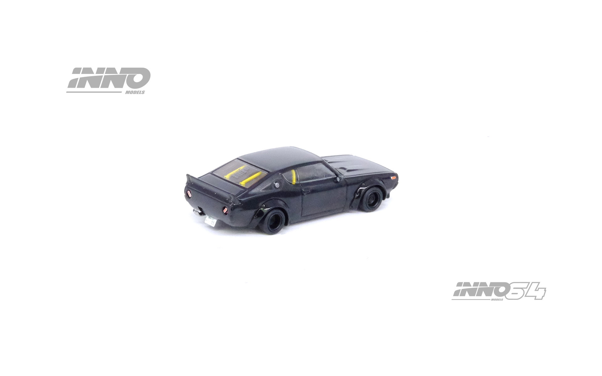 INNO MODEL 1/64 NISSAN SKYLINE 2000 GT-R (KPGC110) "KENMERI" Black_3