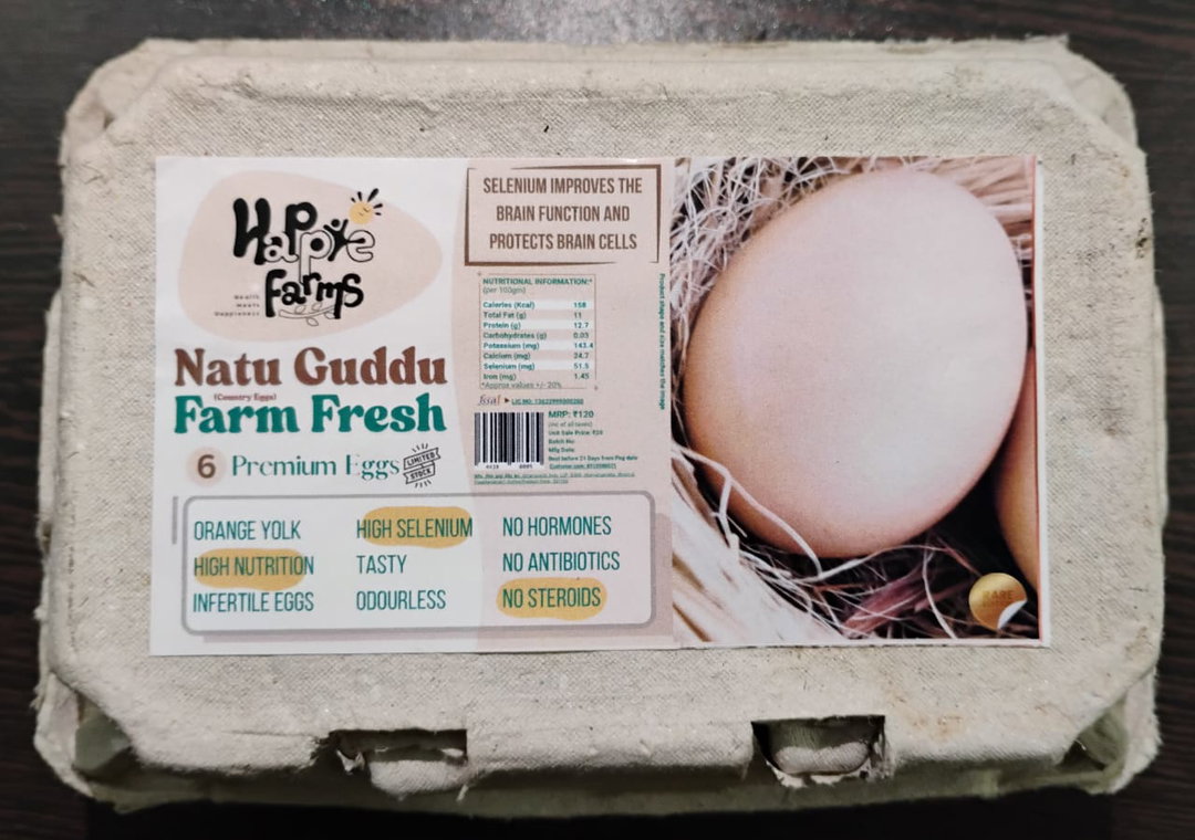 Natu Guddu (Desi eggs) 6PCS 