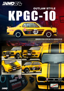 INNO MODEL 1/64 NISSAN SKYLINE 2000 GT-R (KPGC10)