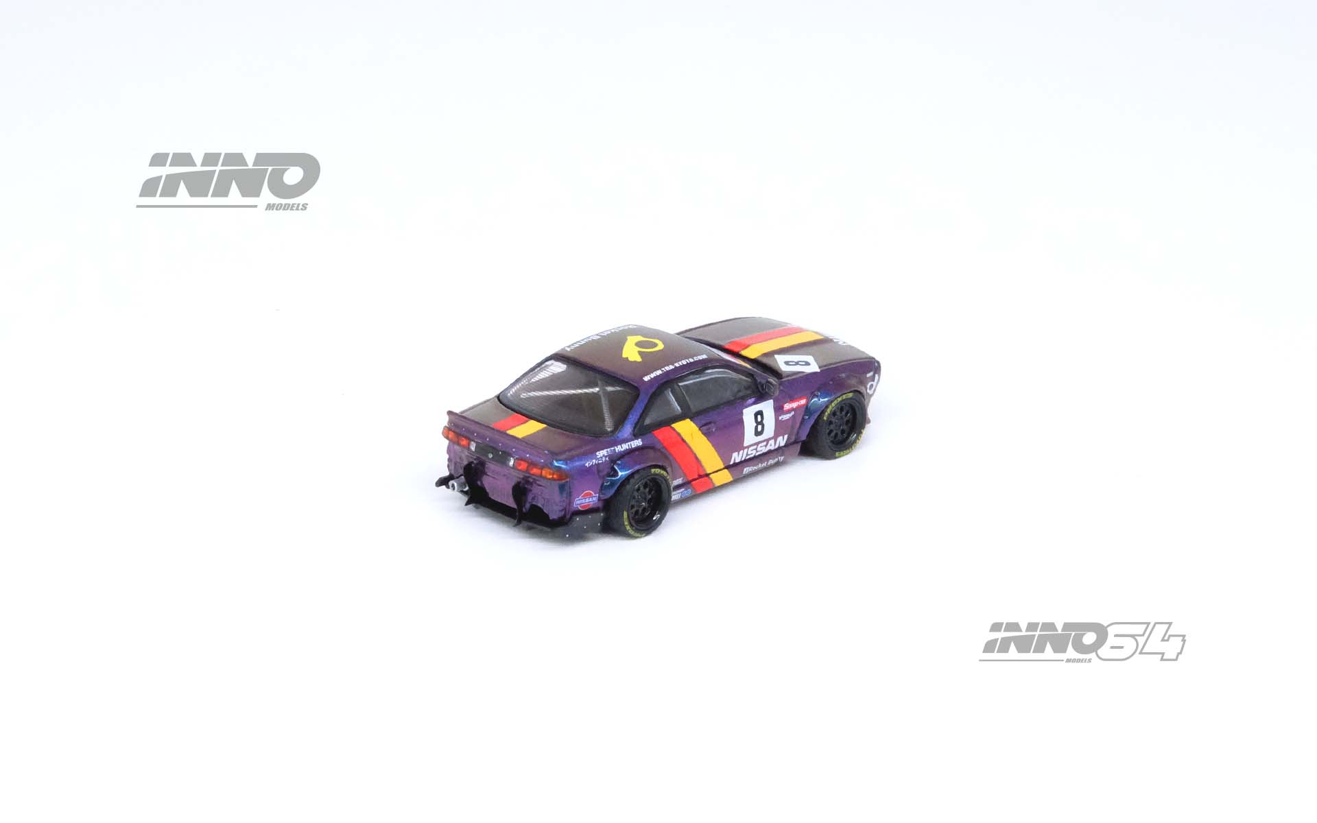 INNO MODEL 1/64 NISSAN SILVIA (S14) BOSS "ROCKET BUNNY" Purple_2