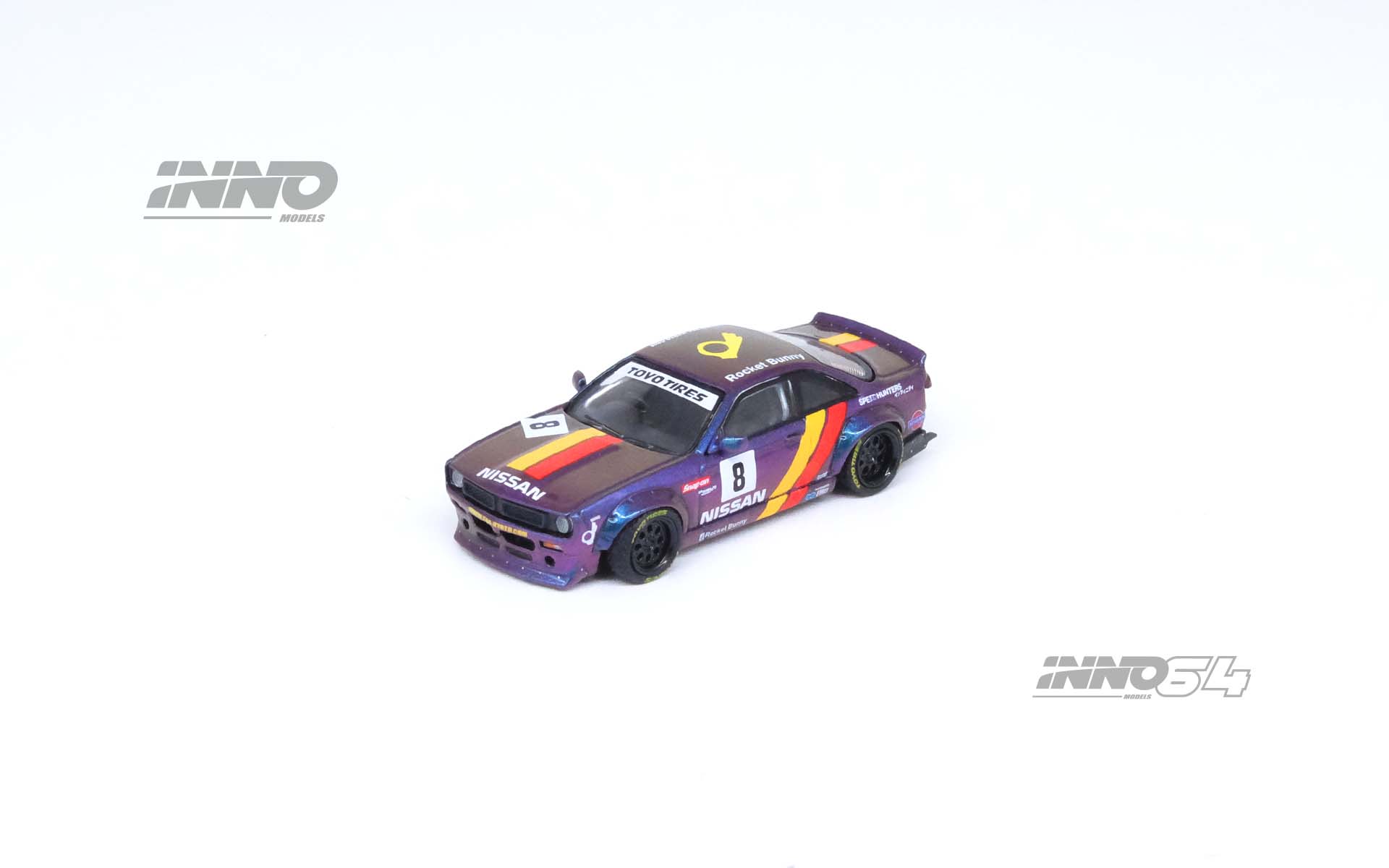 INNO MODEL 1/64 NISSAN SILVIA (S14) BOSS "ROCKET BUNNY" Purple_3