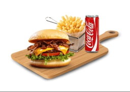 Bacon Burger+ Frites+ boisson 