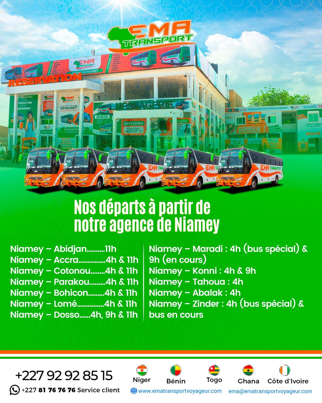 🚌 Billets de Voyage EMA Transport