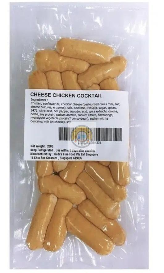 Rudi Cheese Chicken Cocktail Sausage (Halal)