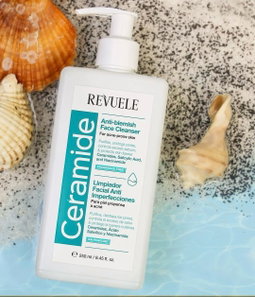 ⁨ REVUELE CERAMIDE ANTI-BLEMISH FACE CLEANSER - 250ML | رفيولي غسول سيراميد انتي بليمش  - 250 مل