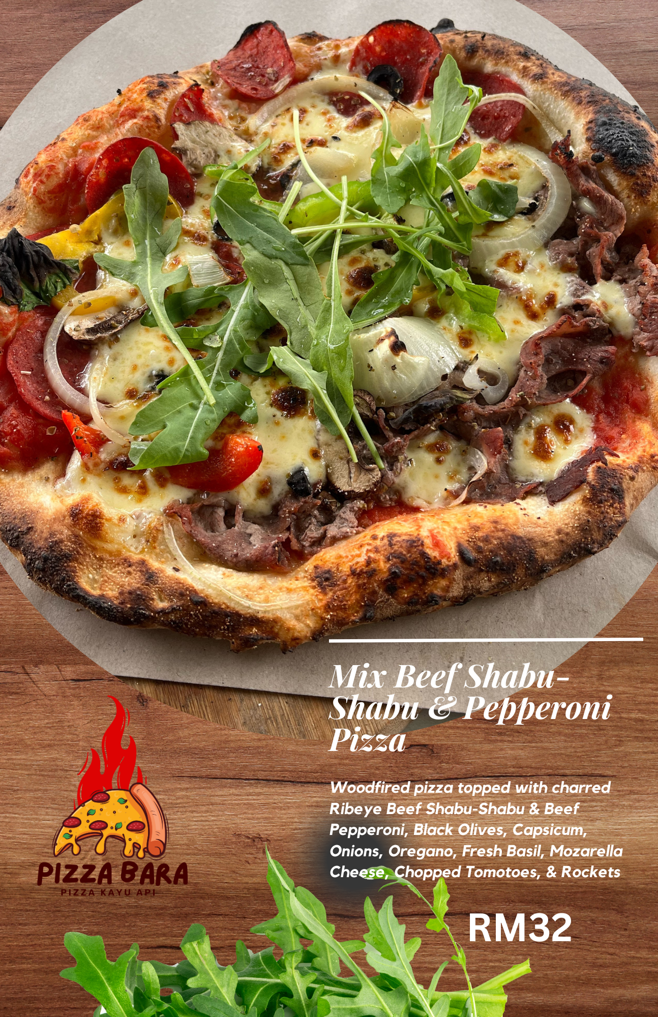 Mix Beef Shabu-Shabu & Pepperoni Pizza_0