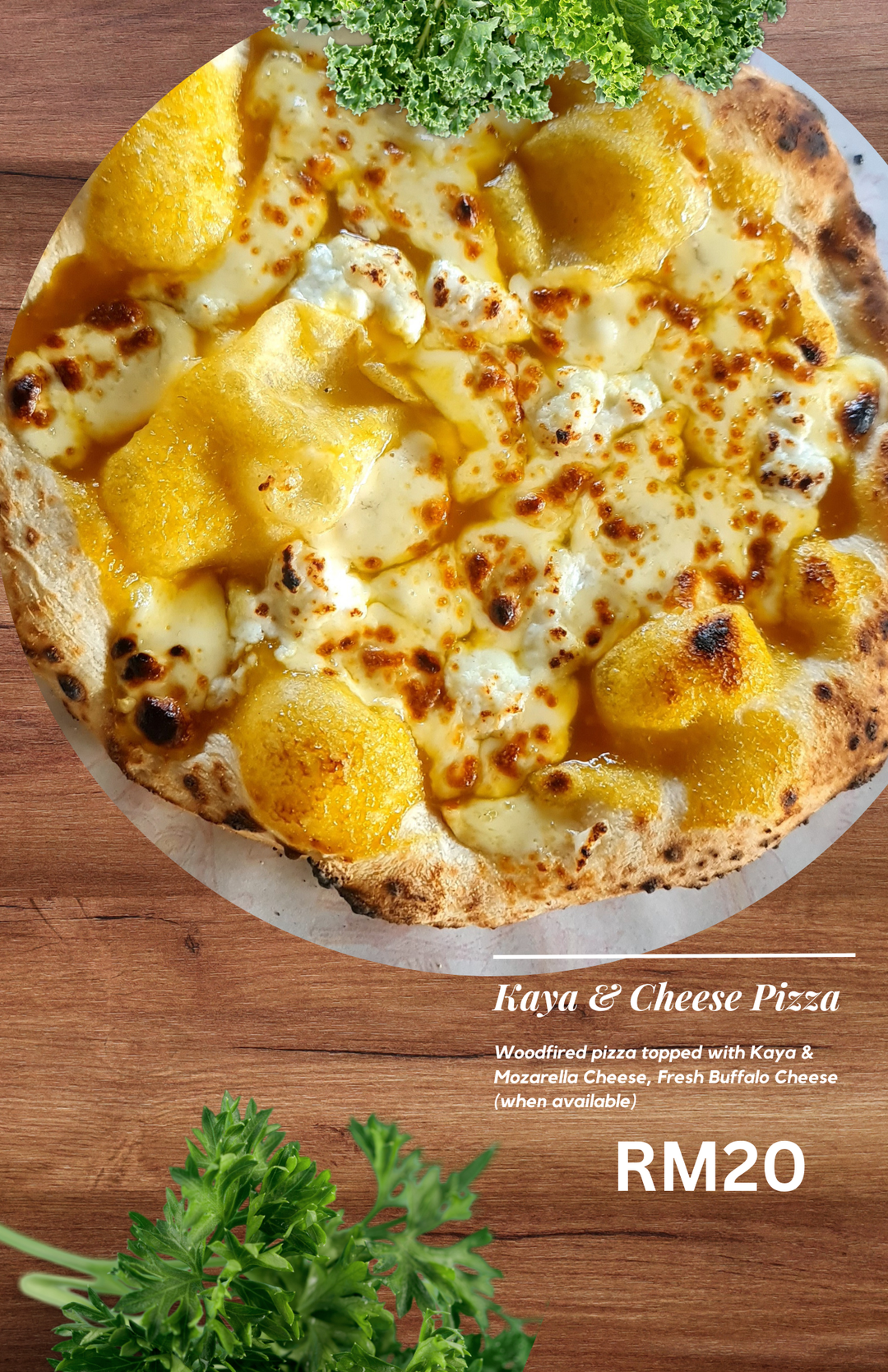 Kaya & Cheese Pizza