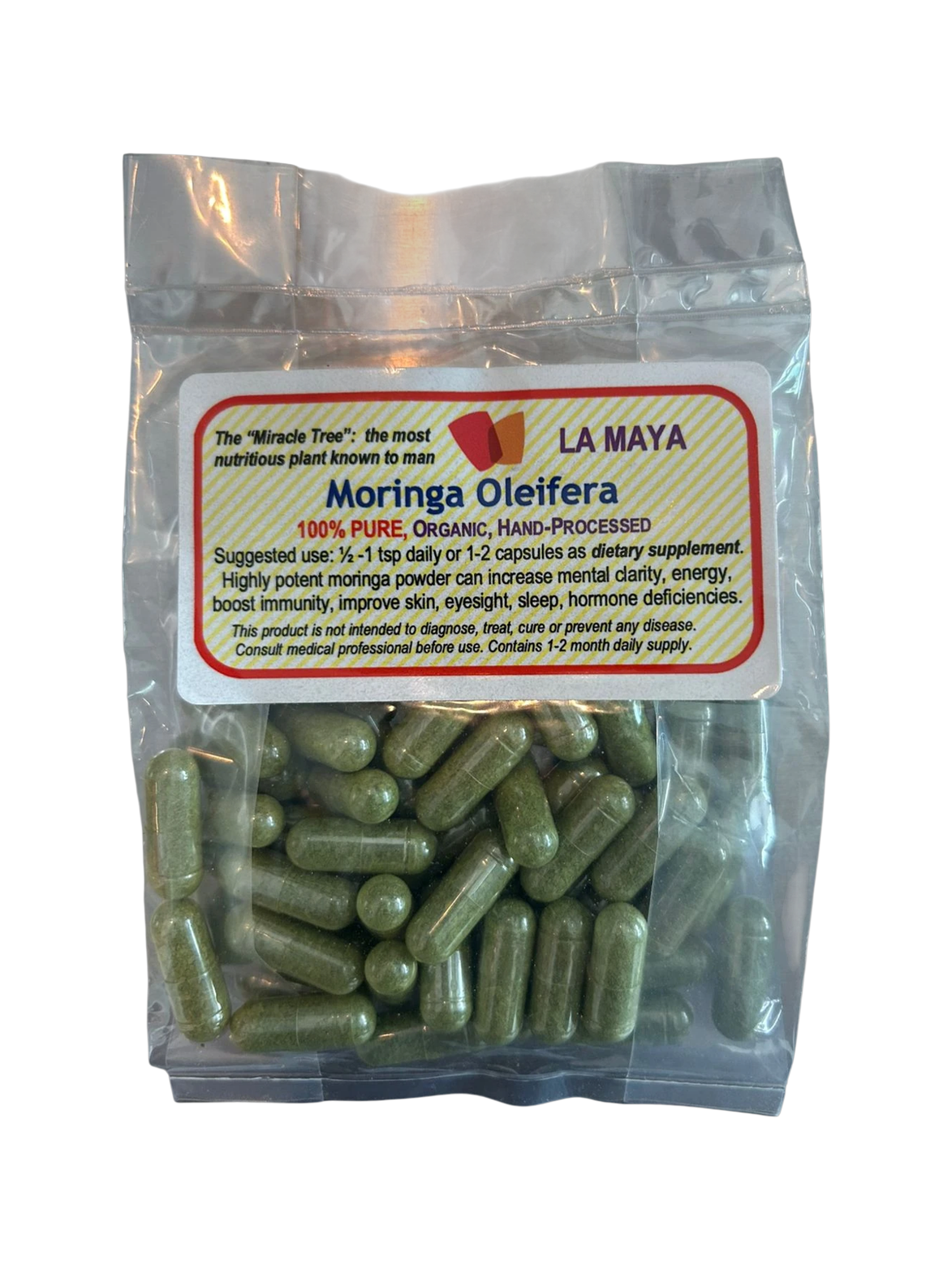 Moringa Oleifera Capsules 30 ct / Cápsulas de Moringa Oleifera 30 uds_0
