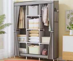 Armoire de rangement pliable avec rideaux – BCB0059