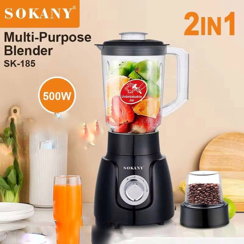 Blender multifonction Sokany 2 en 1 500W Article_N°BCB_0069