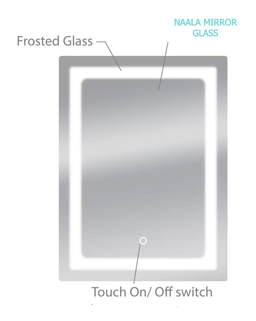 Espejo Allegro LED touch 50x70 cm