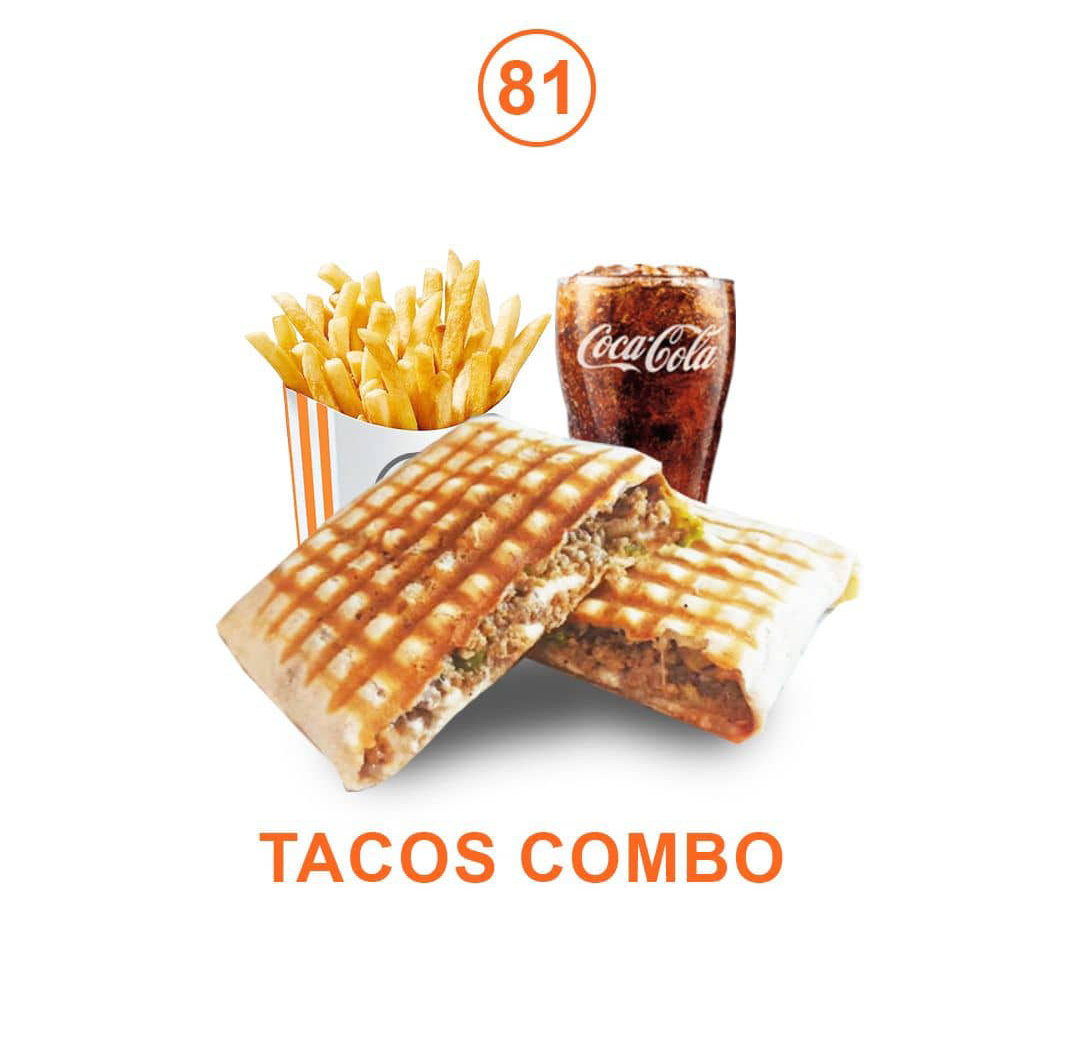 Poulet tacos combo