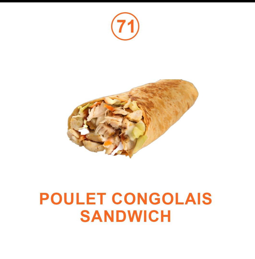 Poulet congolais sandwich _0