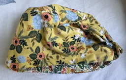 Rifle Paper Menagerie Tigers / Yellow Florals Reversible Scrub Cap