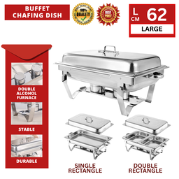 55CM BUFFET CHAFING DISH RECTANGLE