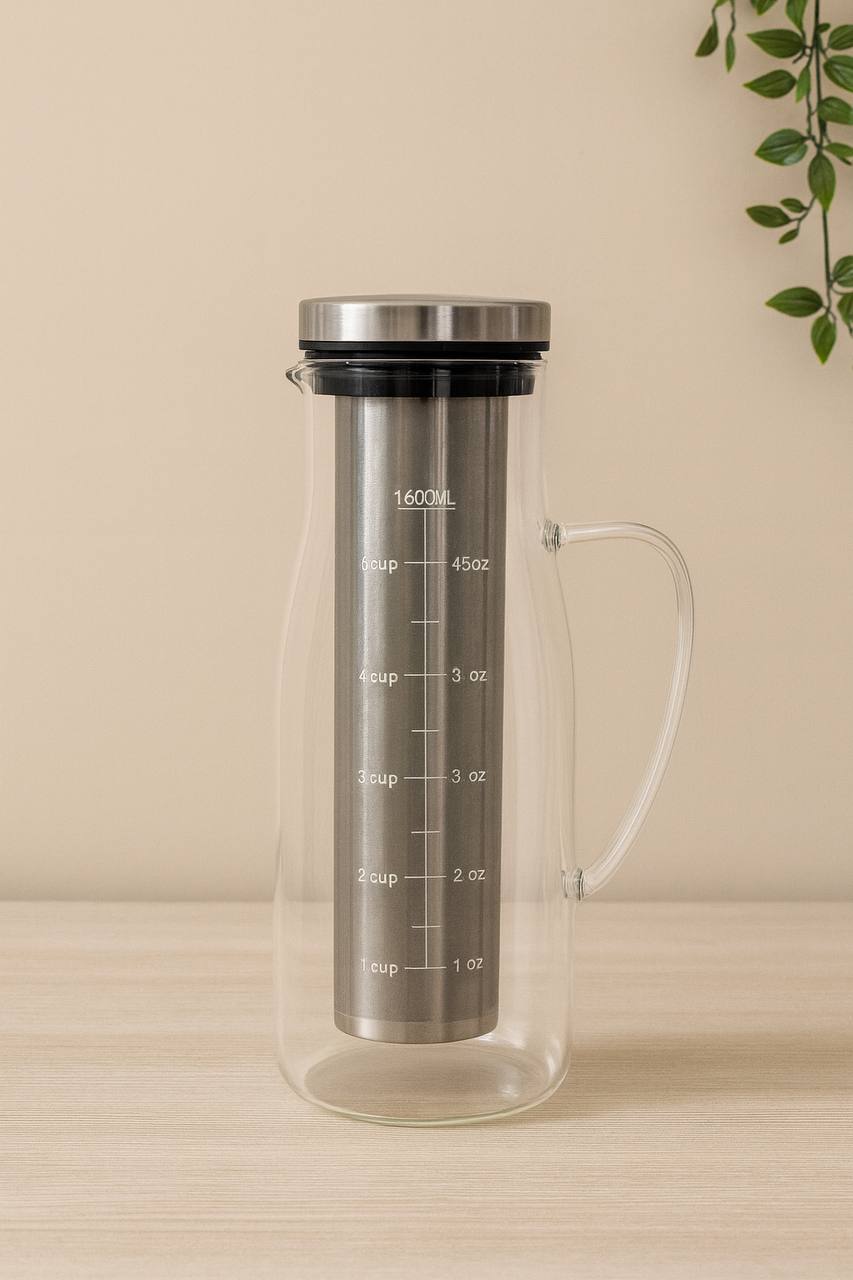 Cold Brew Pitcher (Stainless Steel Infuser) – 1500ml