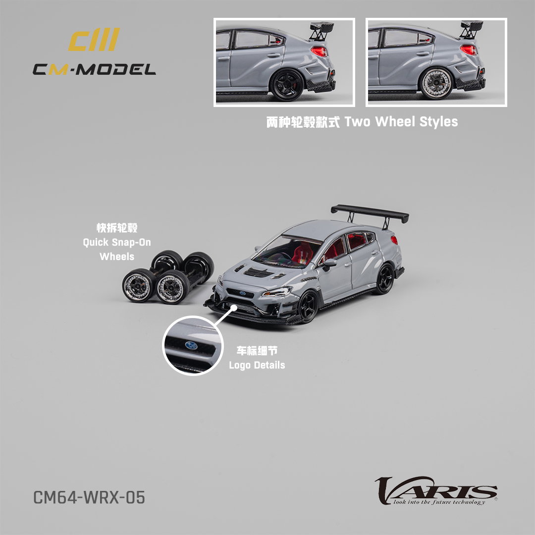 CM MODEL 1/64 Subaru WRX Varis Widebody 2.0 - GRAY