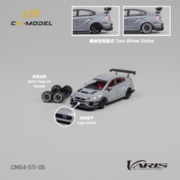 CM MODEL 1/64 Subaru STI Varis Widebody 1.0 - GRAY