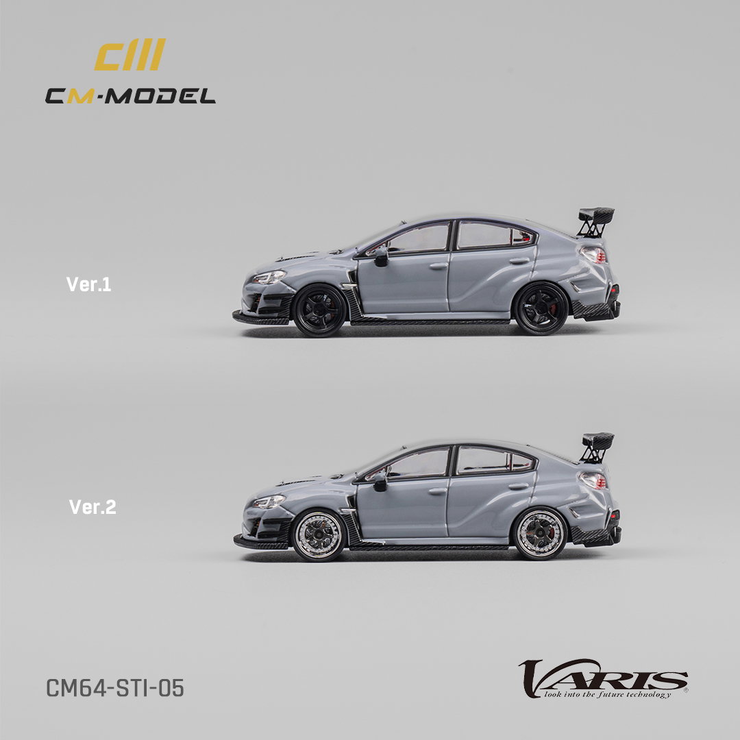CM MODEL 1/64 Subaru STI Varis Widebody 1.0 - GRAY_1
