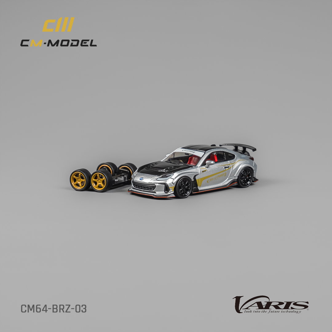 CM MODEL 1/64 SUBARU BRZ Varis ARISING-1 SILVER_2