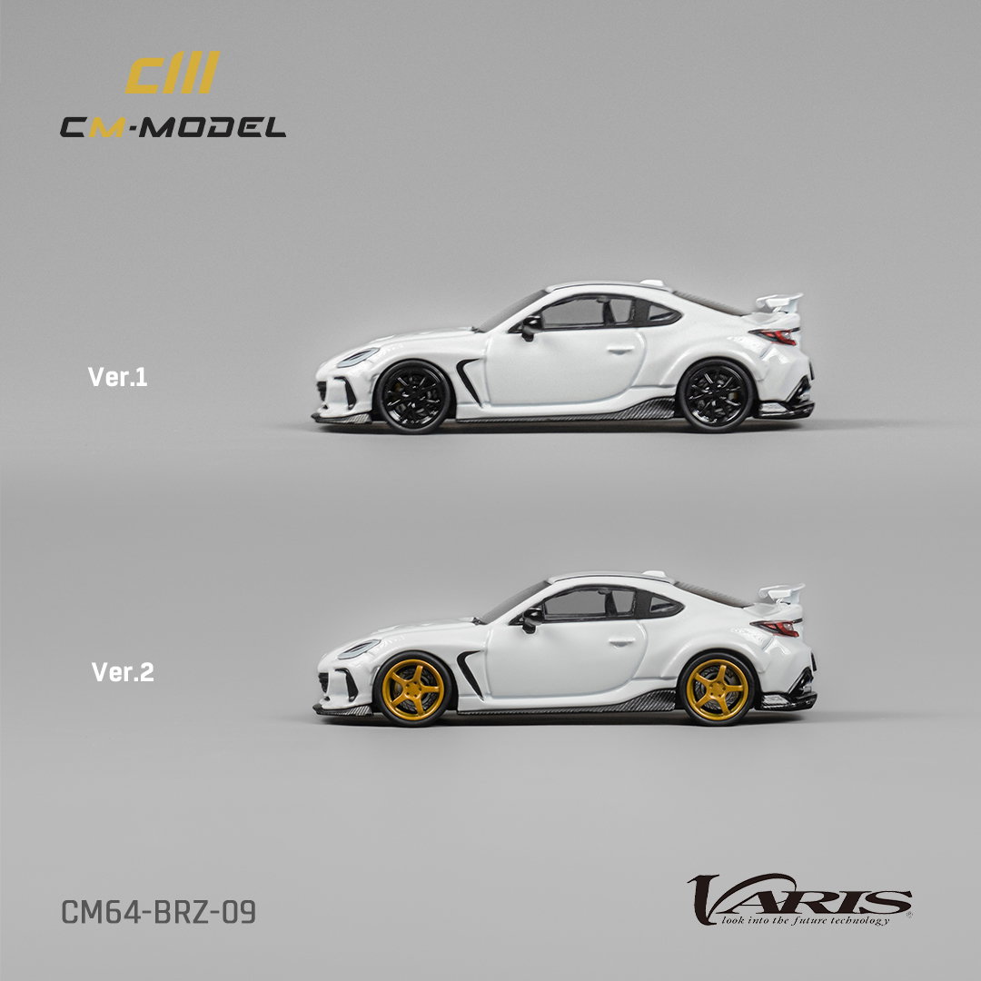 CM MODEL 1/64 Subaru BRZ Varis Widebody - WHITE_1