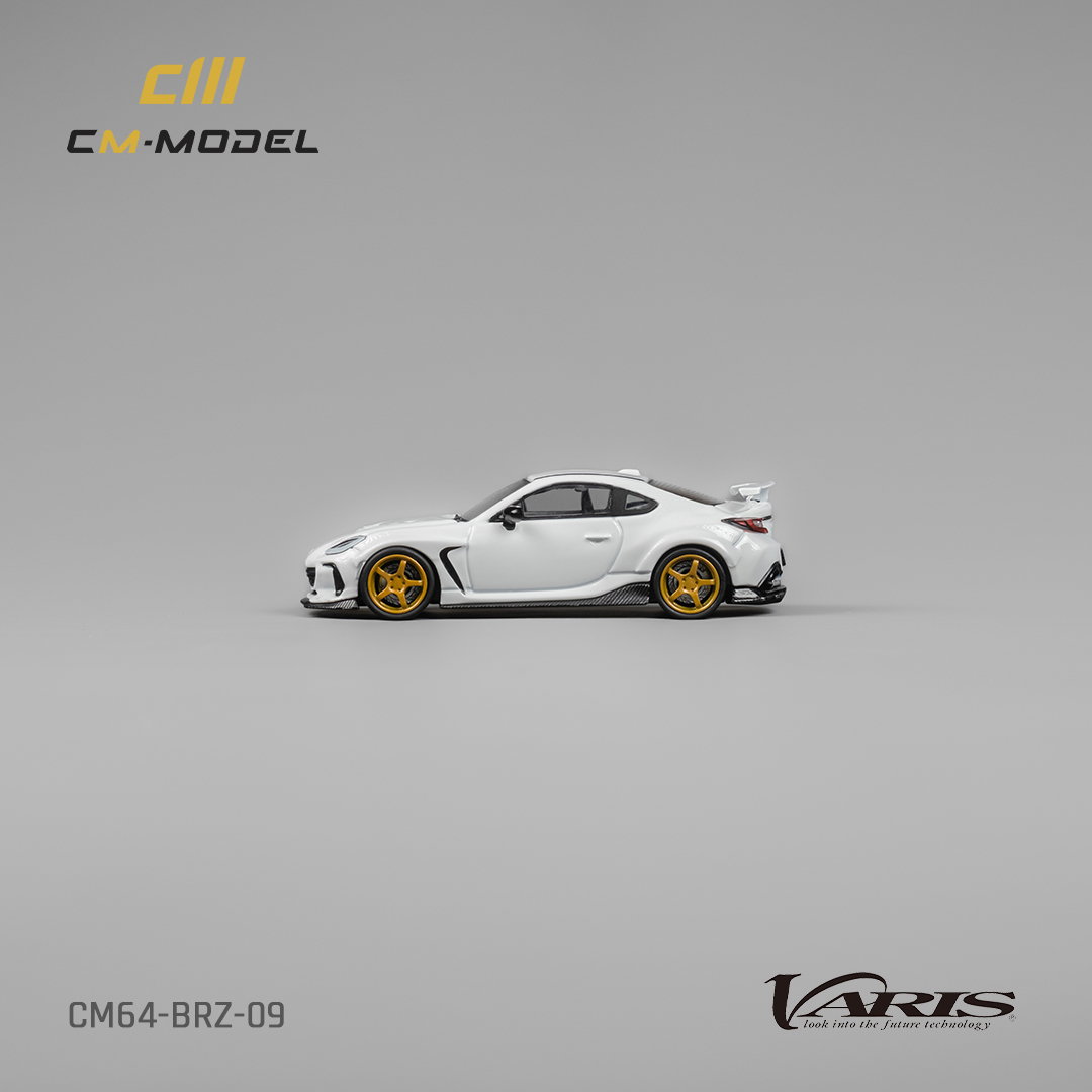 CM MODEL 1/64 Subaru BRZ Varis Widebody - WHITE_9