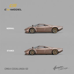 CM MODEL 1/64 PAGANI HUAYRA CODALUNGA - GOLD