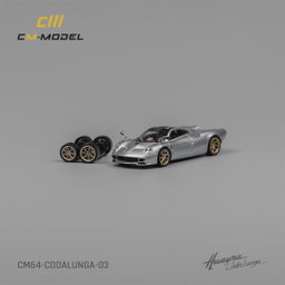 CM MODEL 1/64 PAGANI CODALUNGA - METALLIC SILVER