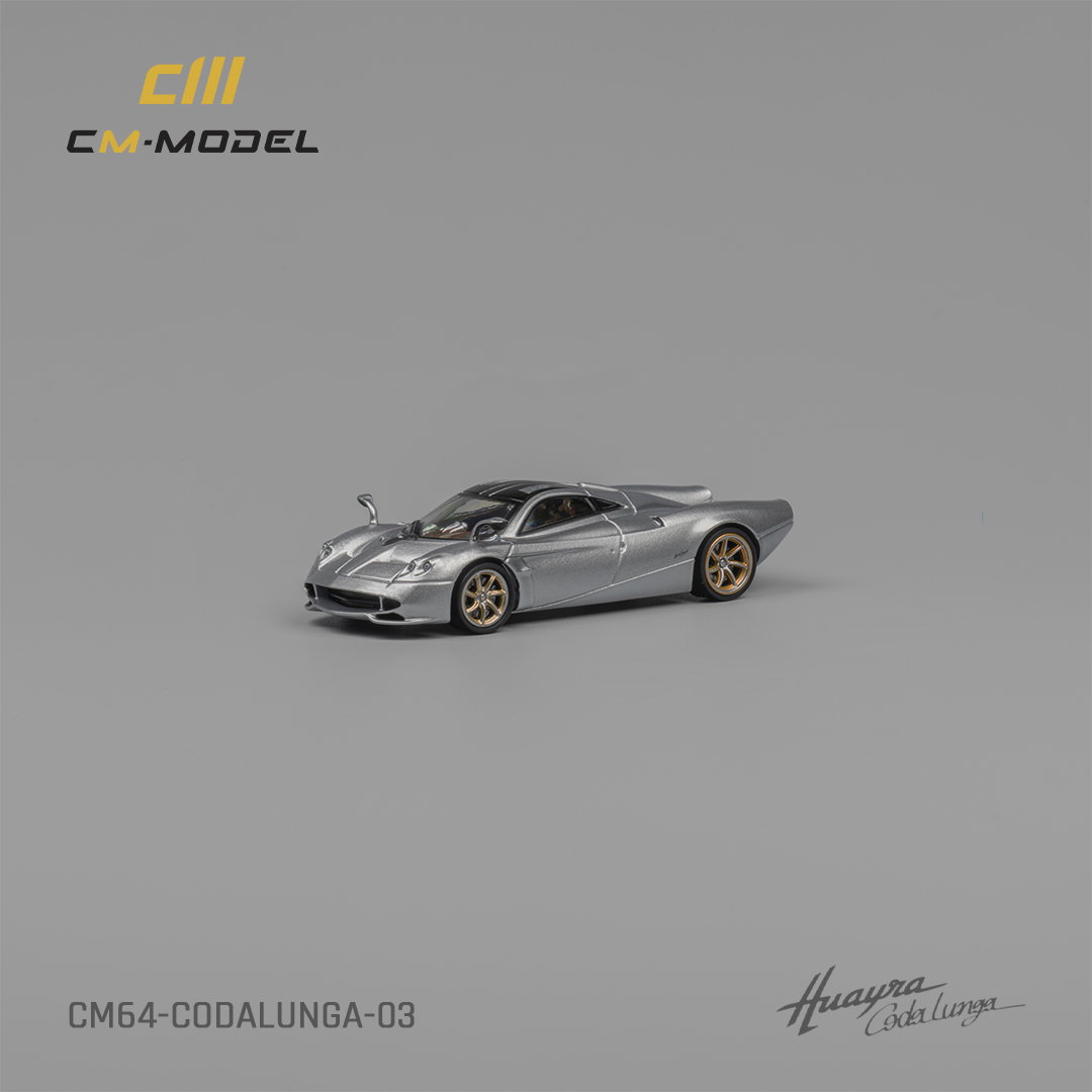 CM MODEL 1/64 PAGANI CODALUNGA - METALLIC SILVER_3