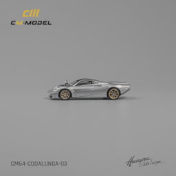 CM MODEL 1/64 PAGANI CODALUNGA - METALLIC SILVER