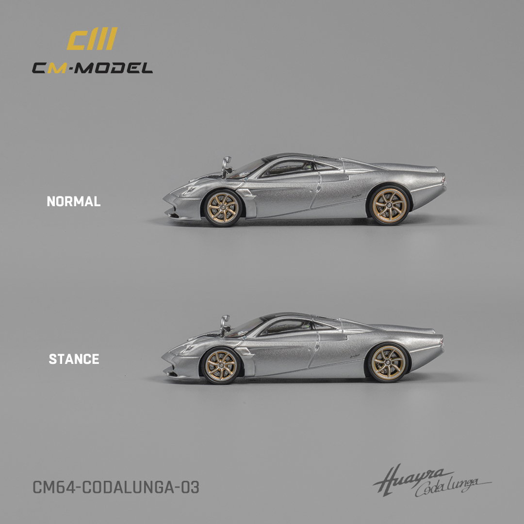 CM MODEL 1/64 PAGANI CODALUNGA - METALLIC SILVER_1