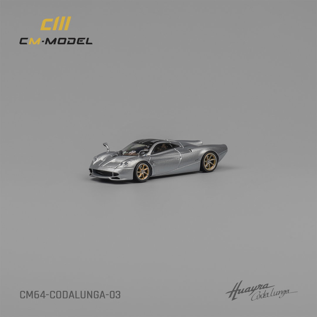 CM MODEL 1/64 PAGANI CODALUNGA - METALLIC SILVER_5