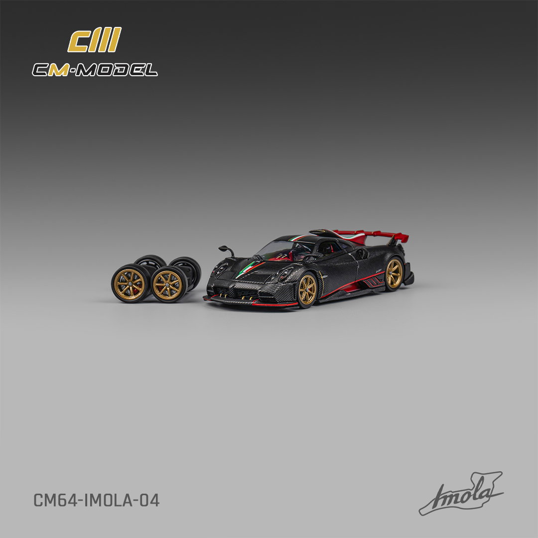CM MODEL 1/64 PAGANI IMOLA - FULL DRY CARBON (RED WING)_2