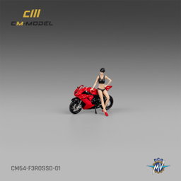 CM MODEL 1/64 MV AGUSTA F3ROSSO RED WITH SHOWGIRL